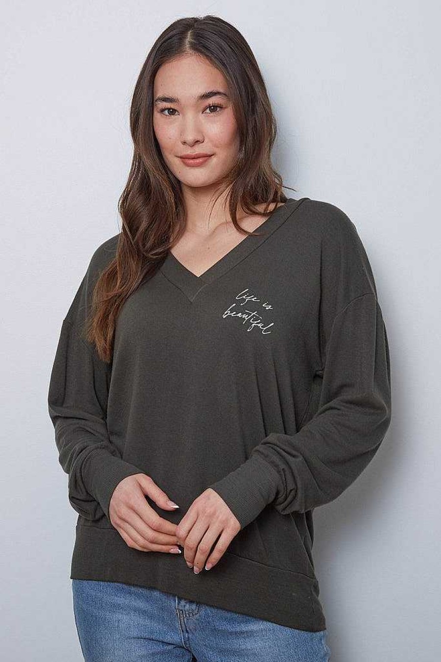 Long Sleeves good hYOUman | Life Is Beautiful - The Kyline Sherwood