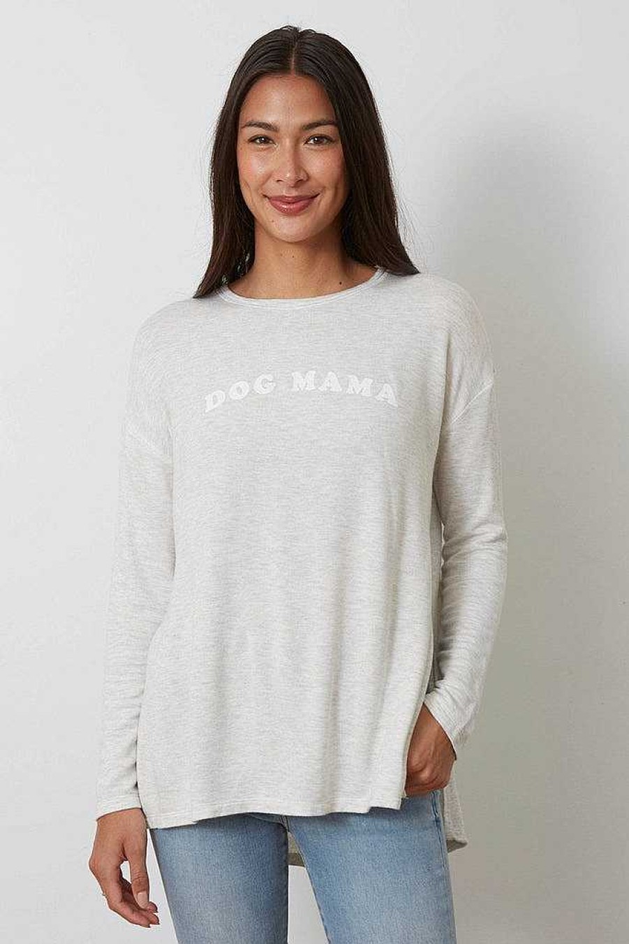 Long Sleeves good hYOUman | Dog Mama - The Shauna Natural