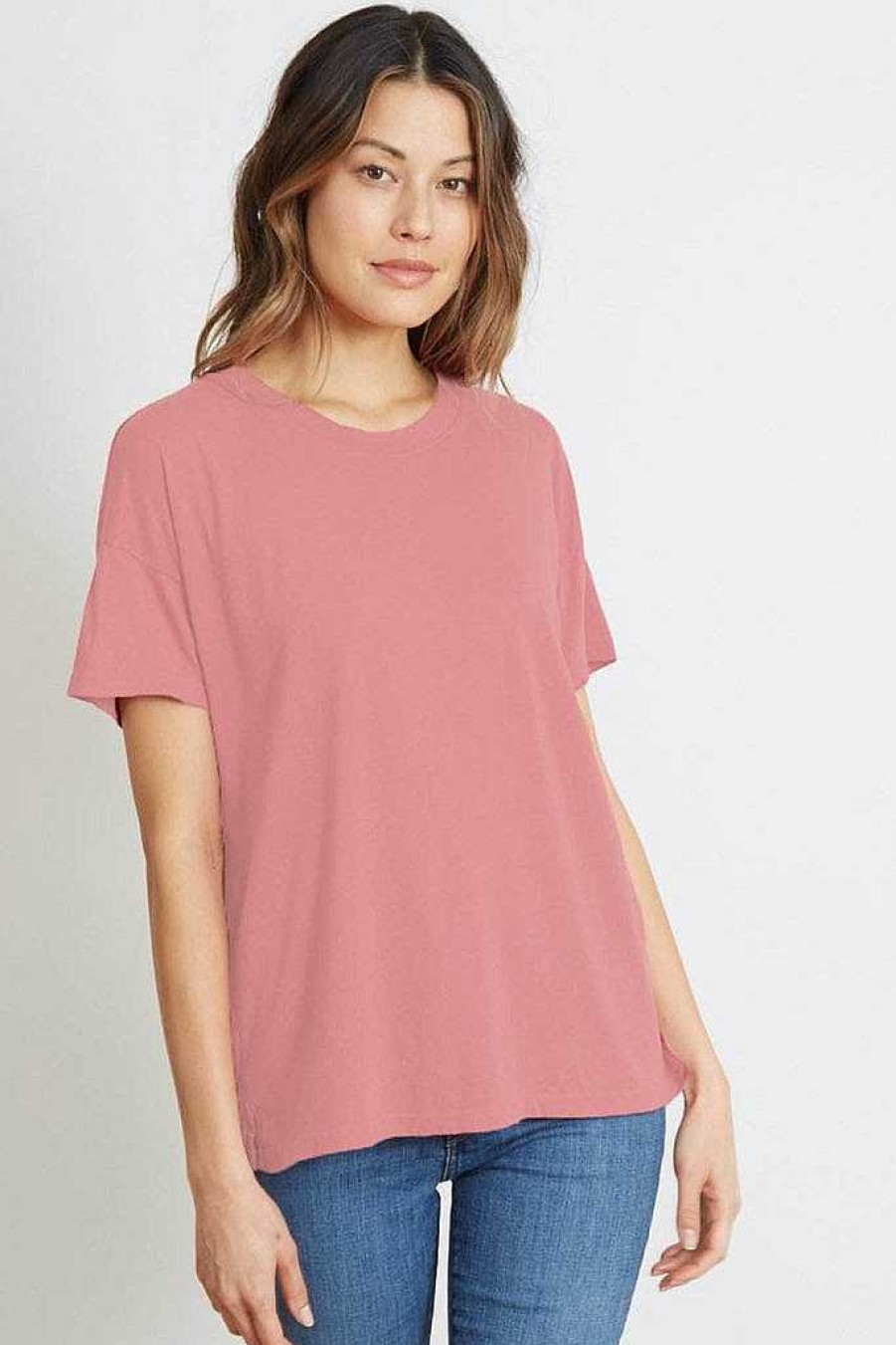 Basics good hYOUman | Classic Drop-Shoulder Tee - The Brice Strawberry