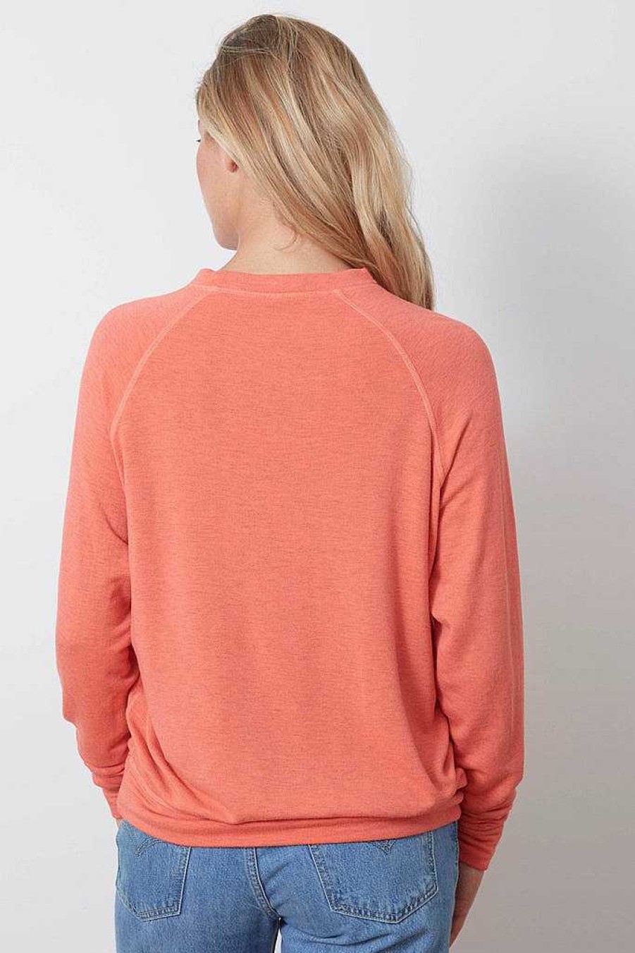 Long Sleeves good hYOUman | Happy And Grateful - The Smith Summer Peach