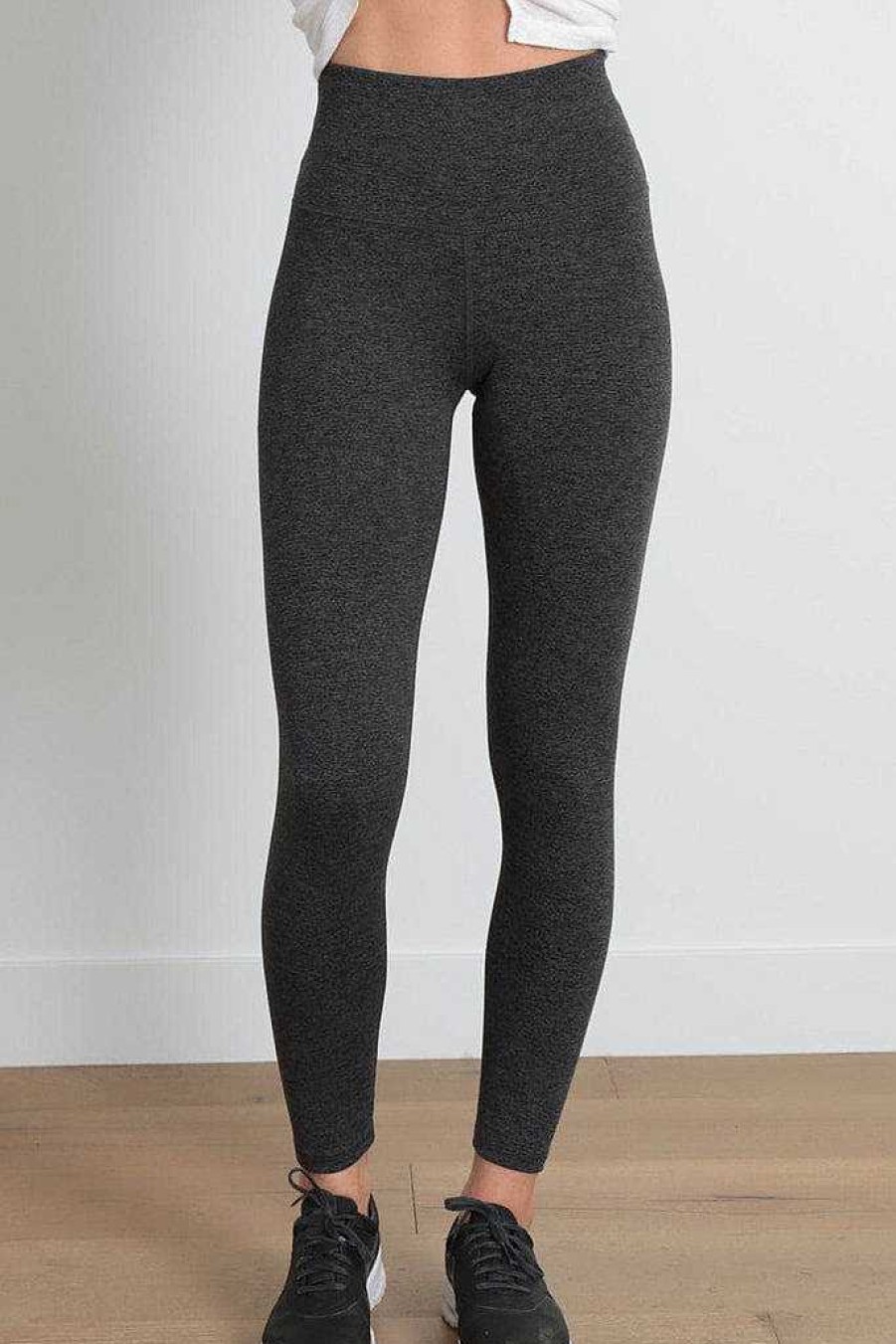 Bottoms good hYOUman | The Jaelynn High-Waist Athletic Legging Charcoal/Black