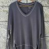 Basics good hYOUman | Relaxed V-Neck Sweater - The Carrie Perfect Charcoal