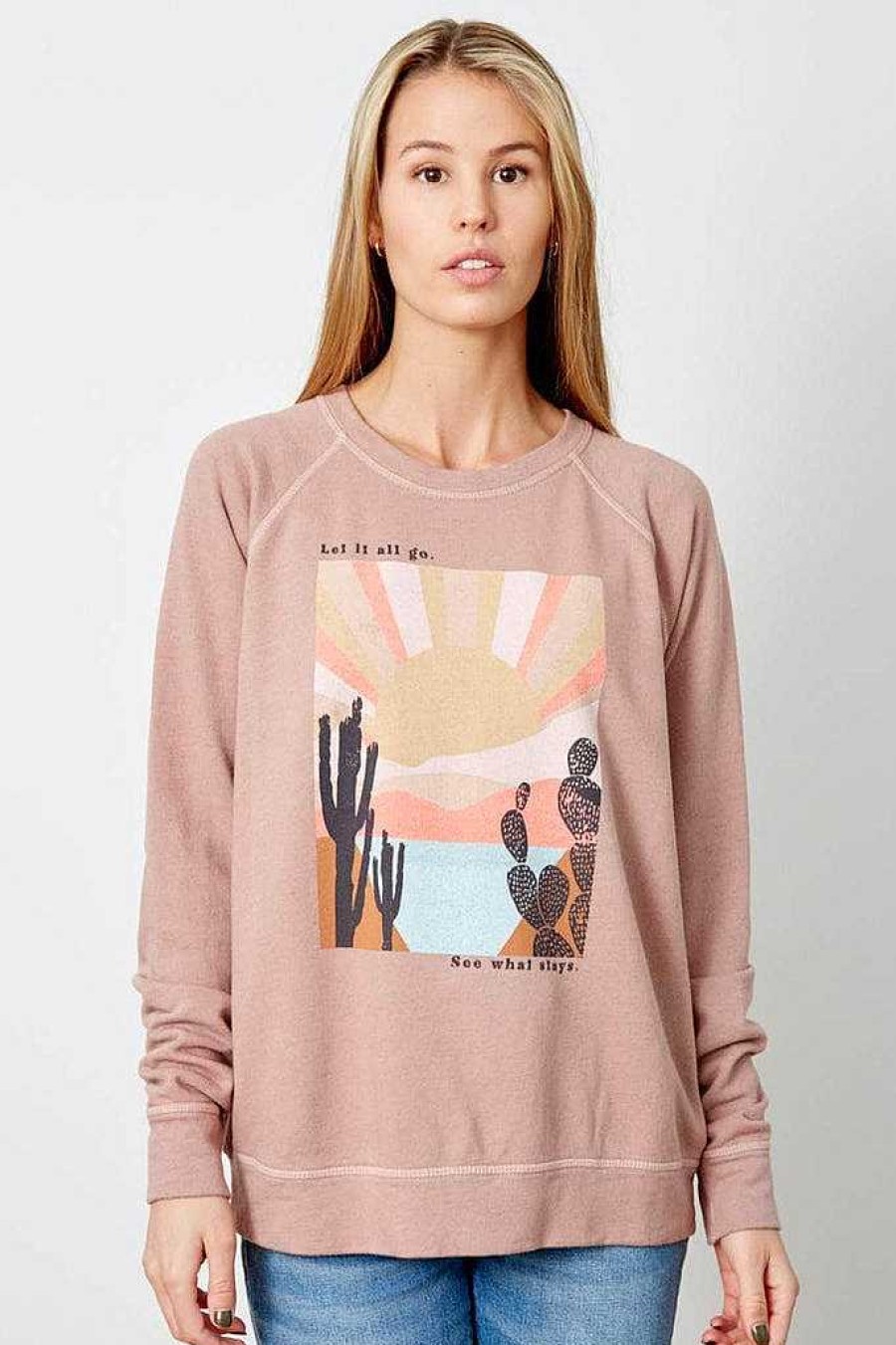 Long Sleeves good hYOUman | Let It All Go - The Smith Misty Rose