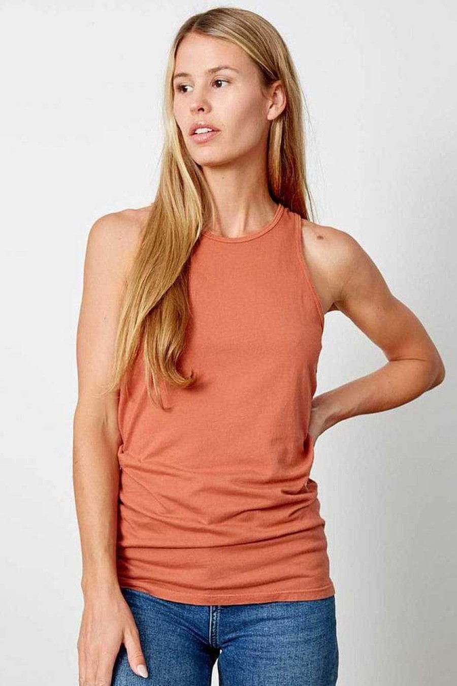 The Shaina good hYOUman | Hi-Neck Tank - The Shaina Cedar