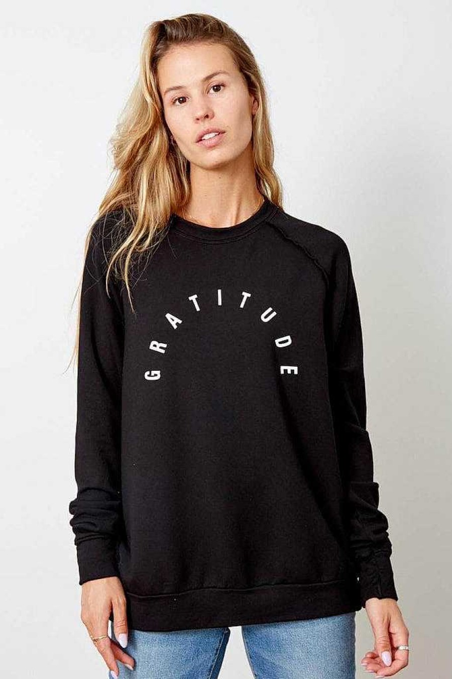 Long Sleeves good hYOUman | Gratitude - The Vita Black Sand