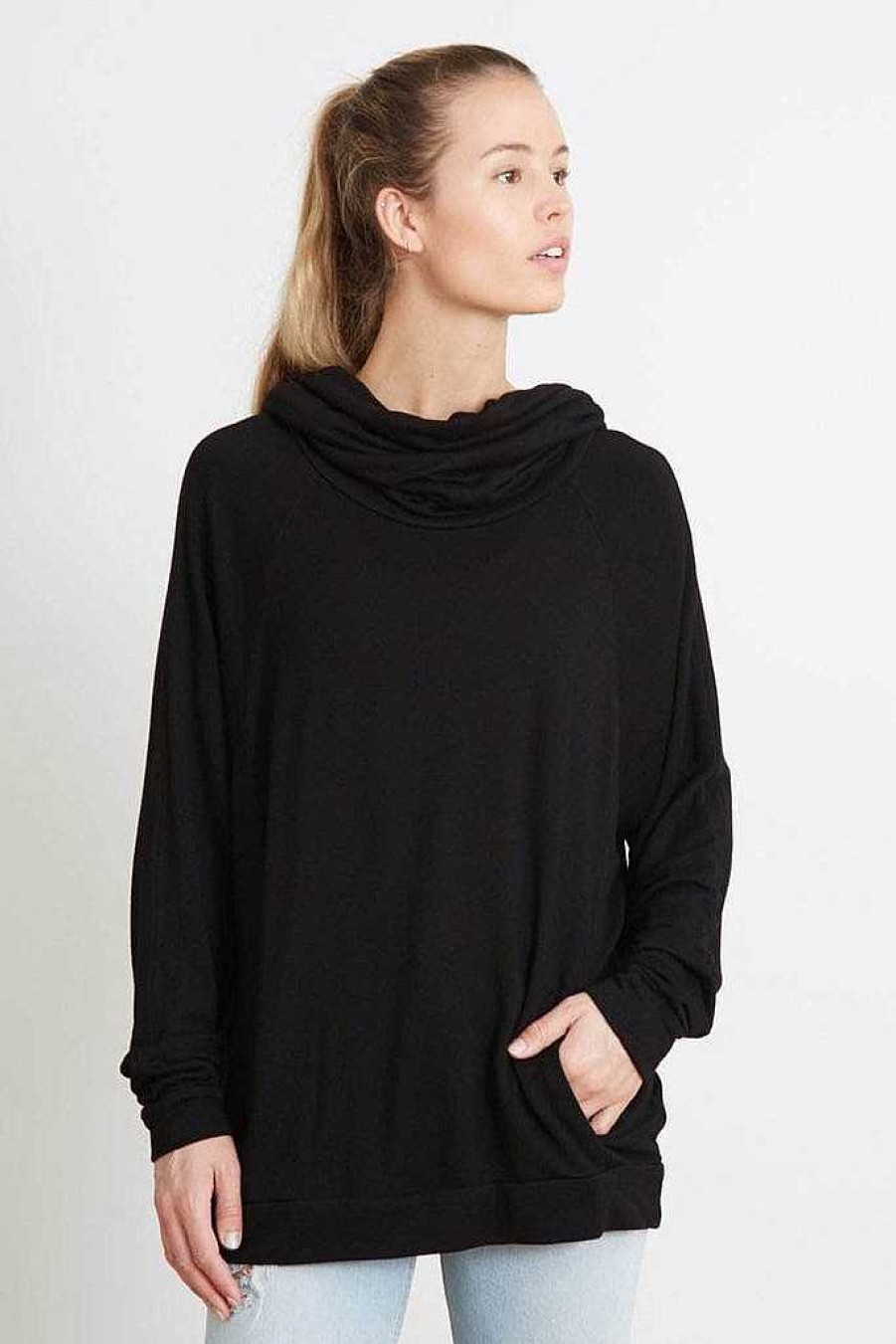 Basics good hYOUman | The Dylan Classic Cowl Black Sand