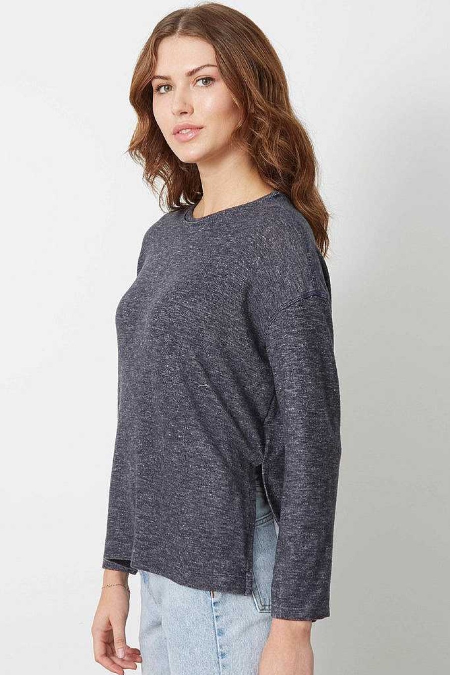 Basics good hYOUman | The Perfect Basic - The Shauna In Plated Jersey Navy Natural