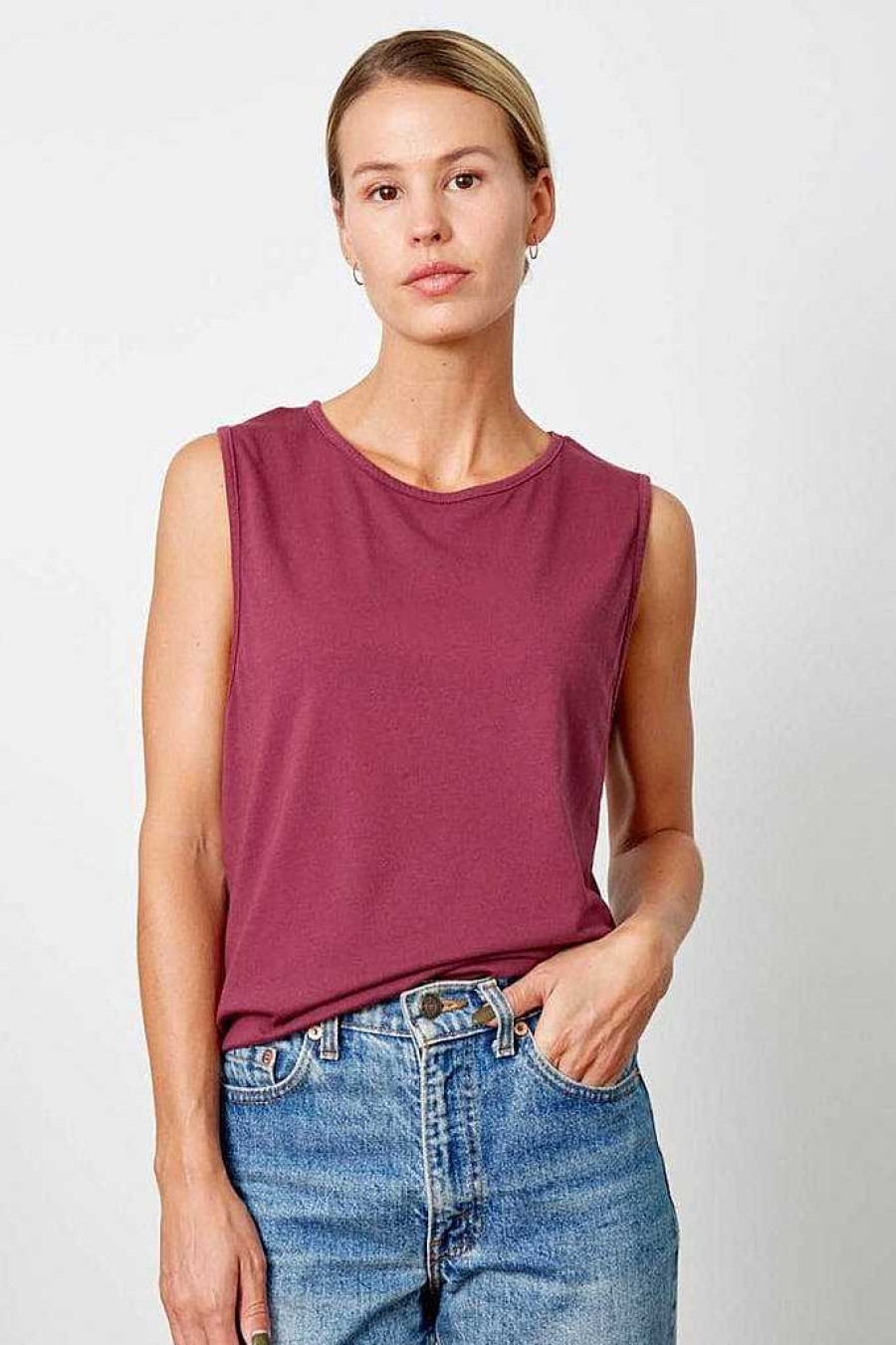 Basics good hYOUman | Scoop Neck Tank - The Sassy Beet