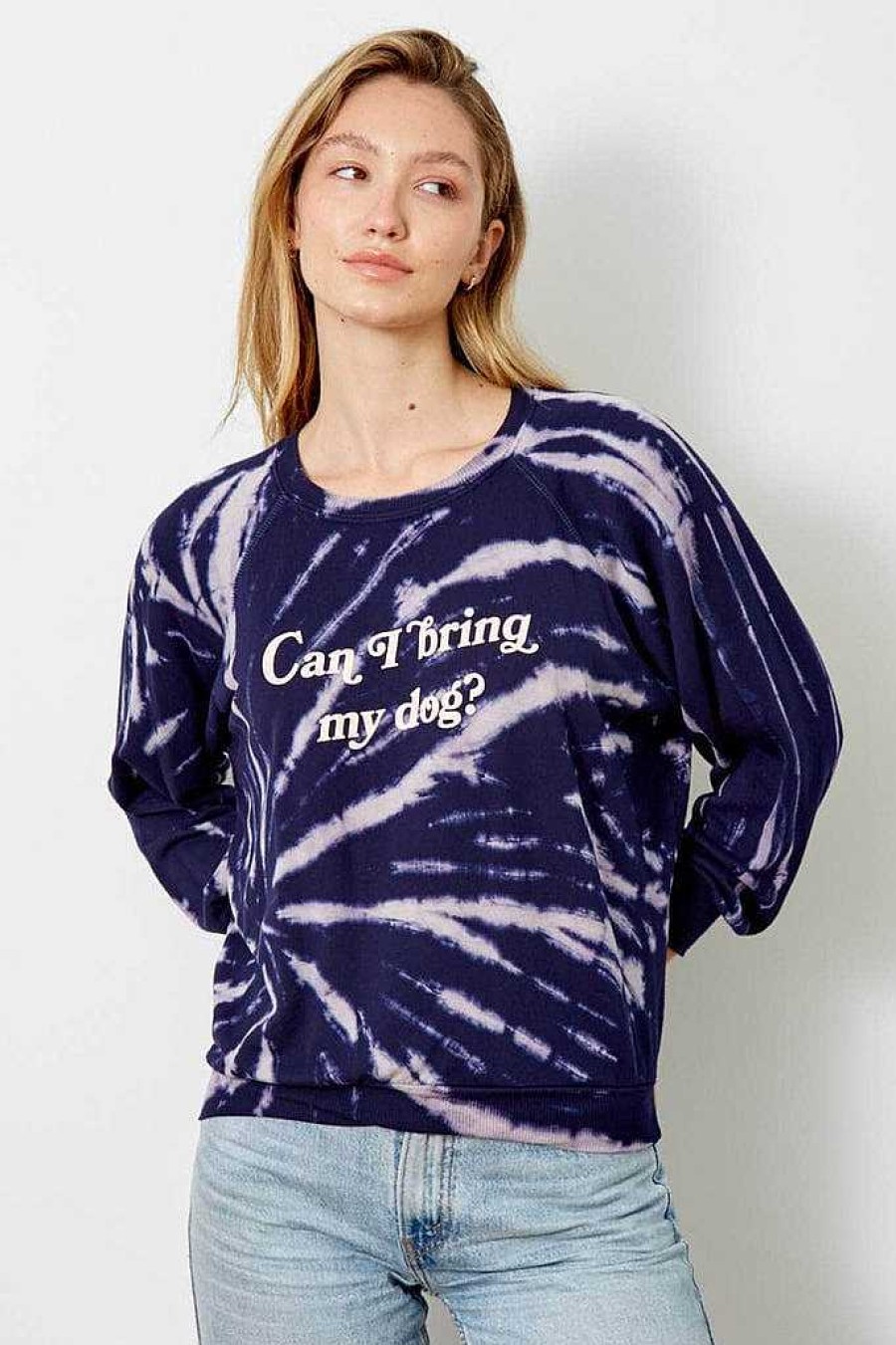 Long Sleeves good hYOUman | Can I Bring My Dog? - The Emerson Twisted Blue Ombre