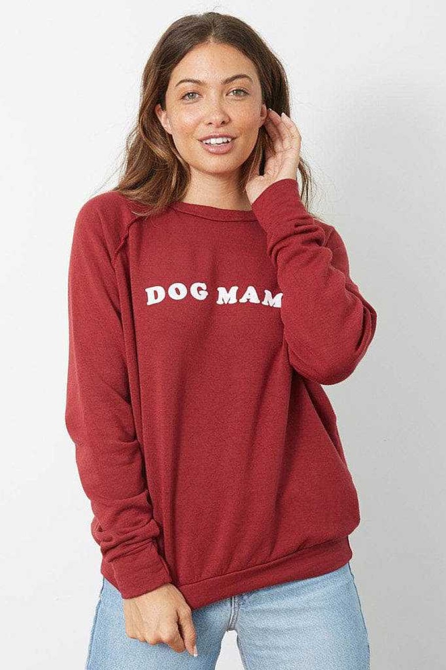 Long Sleeves good hYOUman | Dog Mama - The Vita Rhubarb