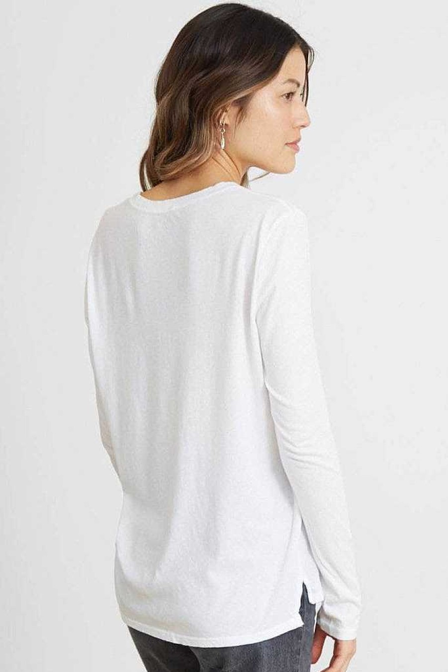 Basics good hYOUman | Classic Fit Long Sleeve - The Suzanne Optic White