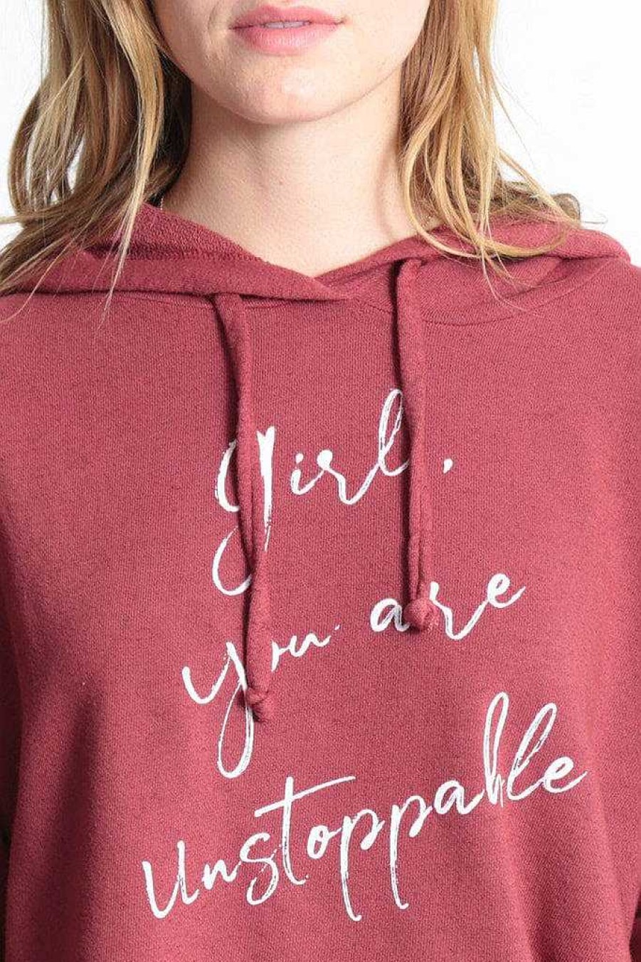 Long Sleeves good hYOUman | Girl You Are Unstoppable - The Anya Crop Cinnamon