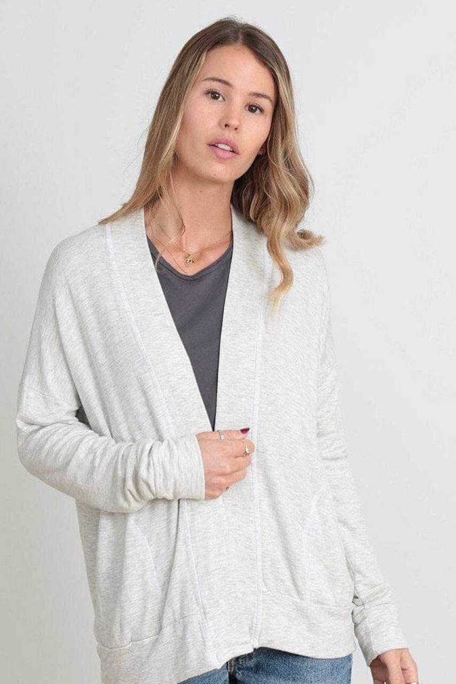 Cardigans good hYOUman | The Juliette Essential Cardigan Natural