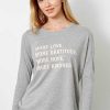 The Suzanne good hYOUman | More Love More Gratitude - The Suzanne Lt Heather Grey