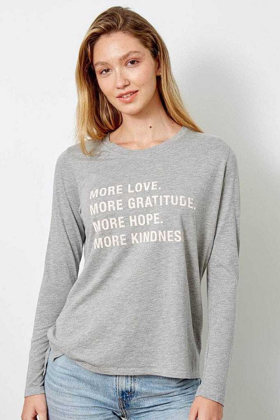 The Suzanne good hYOUman | More Love More Gratitude - The Suzanne Lt Heather Grey