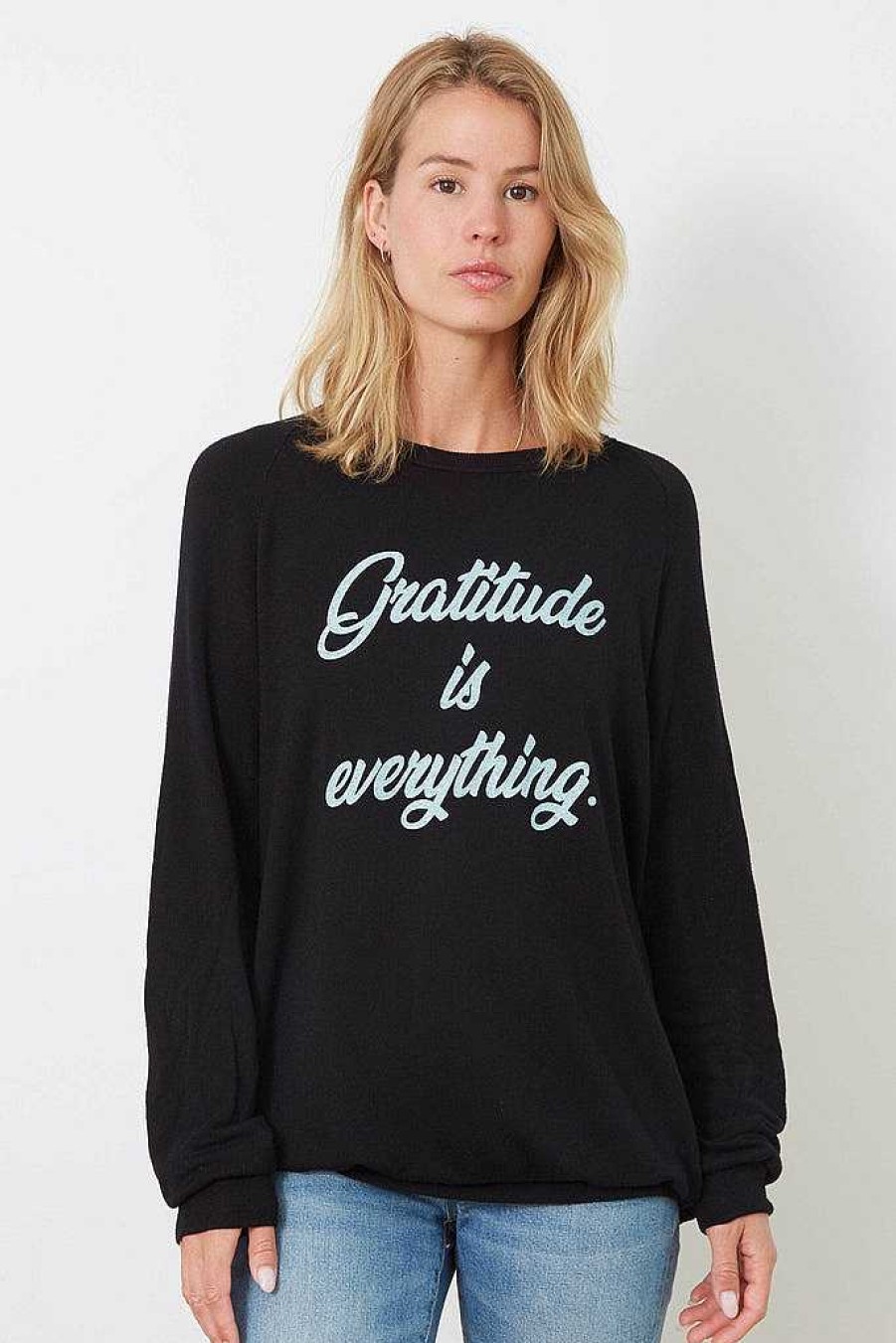 Long Sleeves good hYOUman | Gratitude Is Everything - The Dave Black Sand