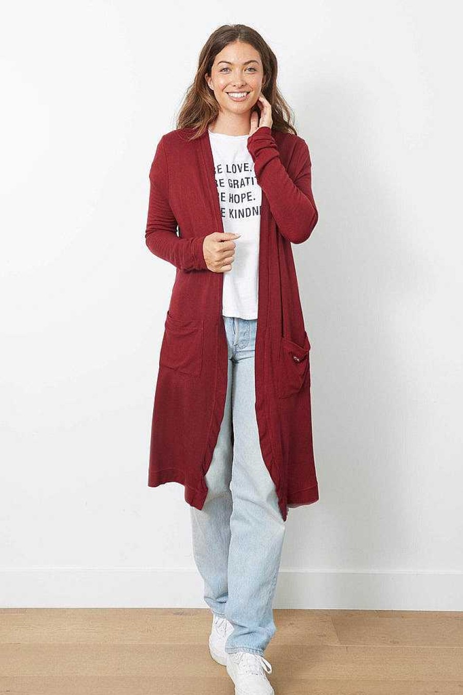 Cardigans good hYOUman | Thankful - The Emmy Cardigan Rhubarb