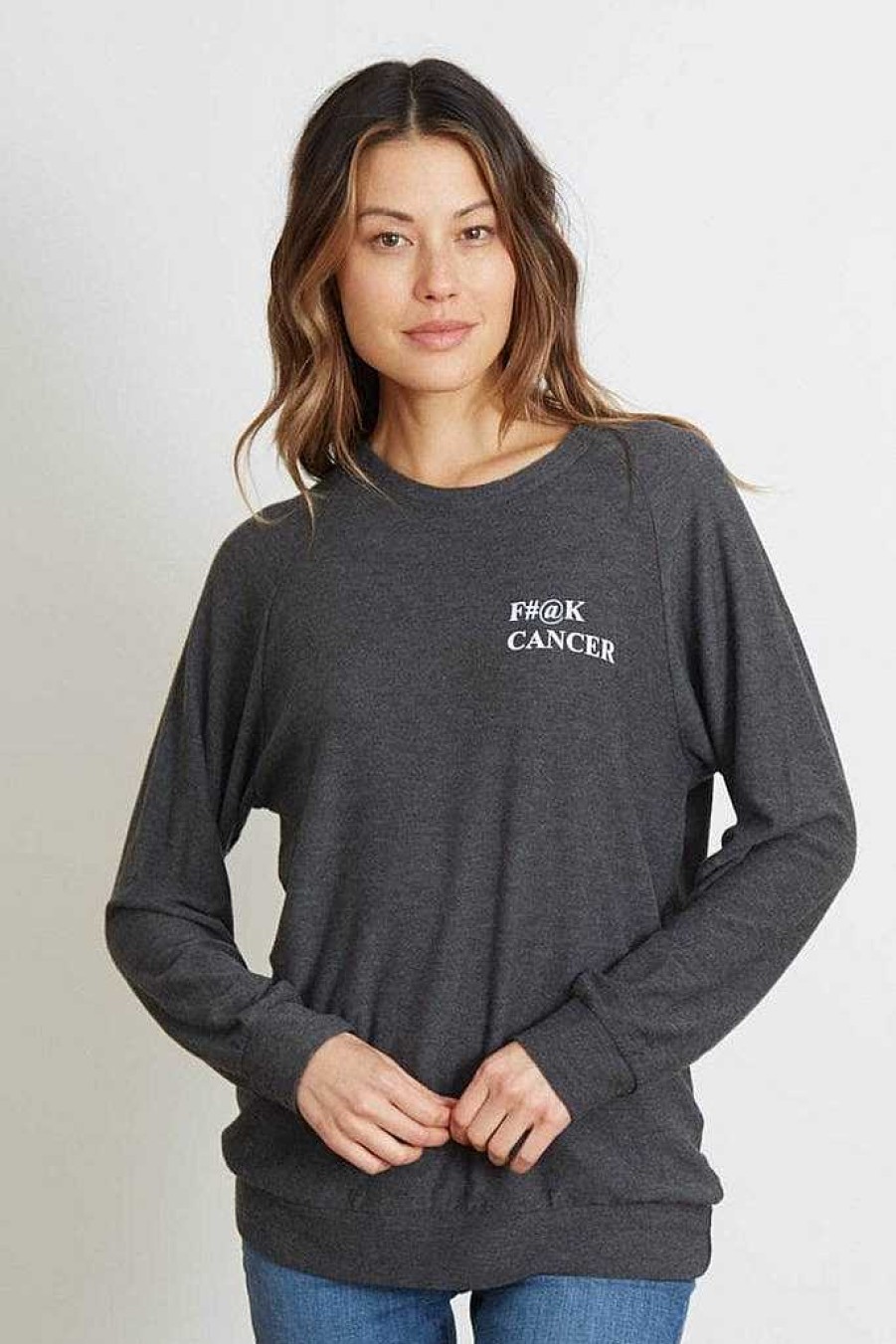 Long Sleeves good hYOUman | F Cancer - The Dave Black Sand