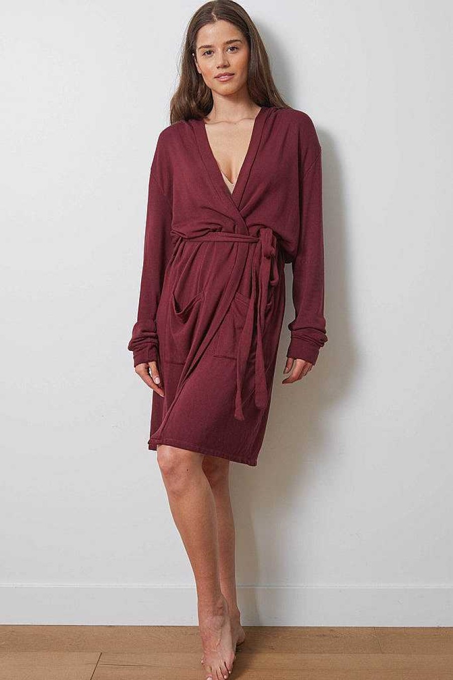 Long Sleeves good hYOUman | Cocktails! - The Jenny Robe Cranberry