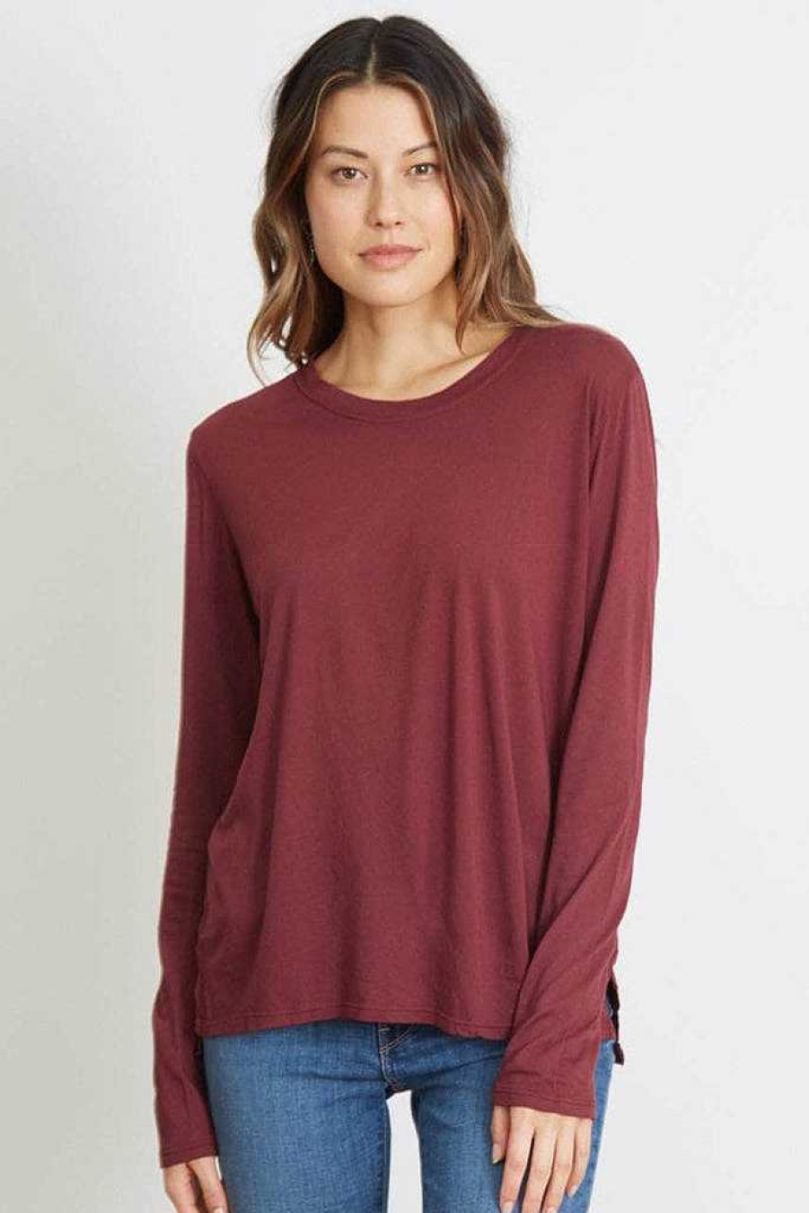 Basics good hYOUman | Classic Fit Long Sleeve - The Suzanne Crushed Berry