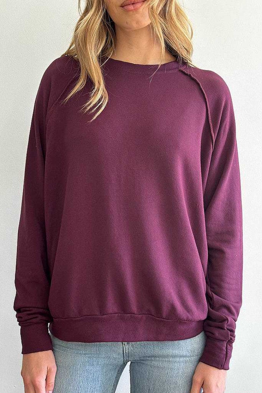 Long Sleeves good hYOUman | Everyday Basic - The Vita Merlot