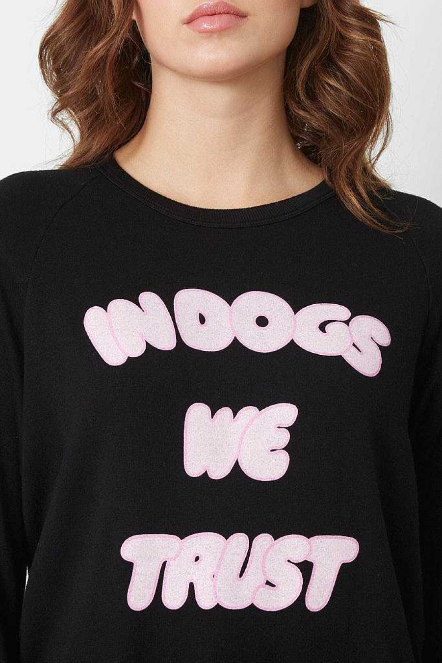 Long Sleeves good hYOUman | In Dogs We Trust - The Dave Black Sand