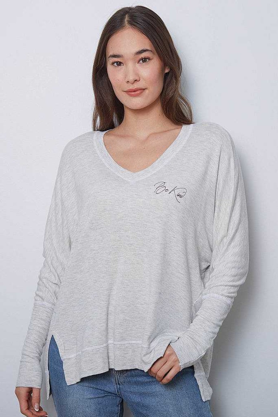 Long Sleeves good hYOUman | Be Kind - The Carrie Natural