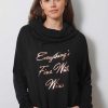 Long Sleeves good hYOUman | Dylan - Everything Is Fine With Wine Black Sand