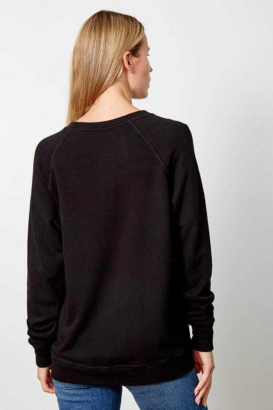 Long Sleeves good hYOUman | Retro Fit Crewneck - The Smith Black Sand