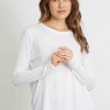 Basics good hYOUman | Classic Fit Long Sleeve - The Suzanne Optic White