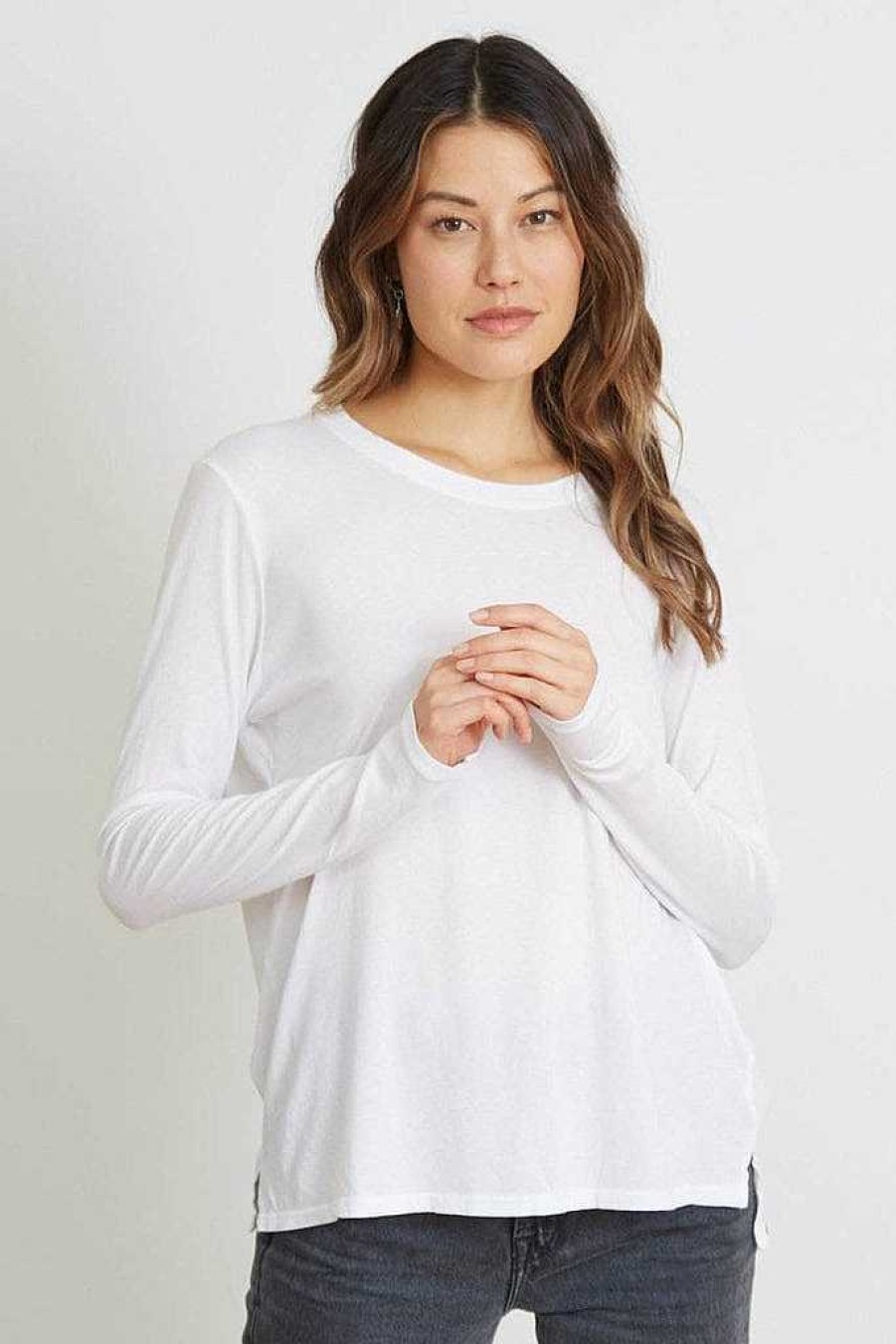 Basics good hYOUman | Classic Fit Long Sleeve - The Suzanne Optic White