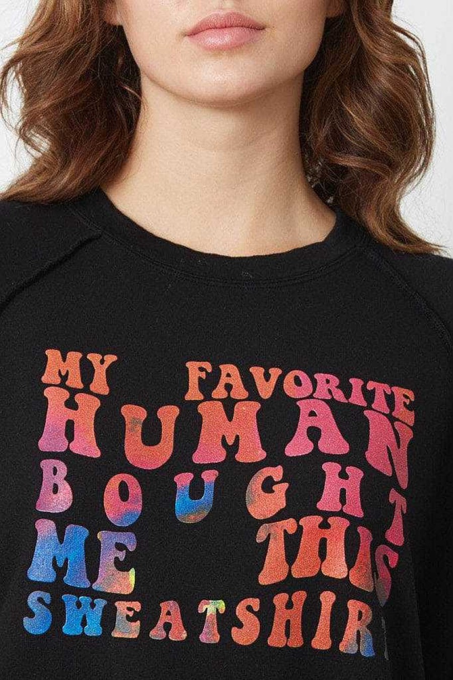 Long Sleeves good hYOUman | My Favorite Human - The Vita Black Sand