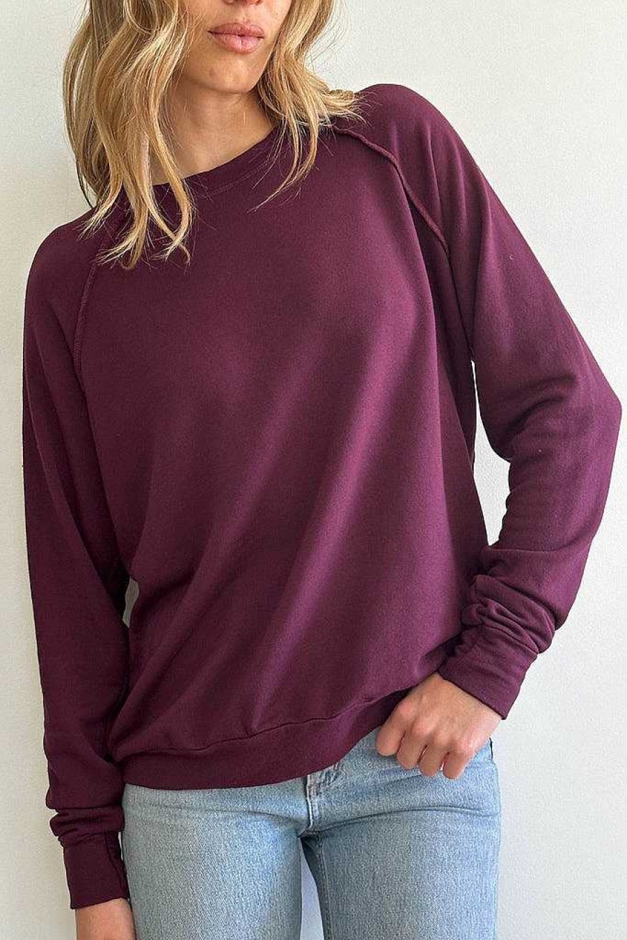 Long Sleeves good hYOUman | Everyday Basic - The Vita Merlot