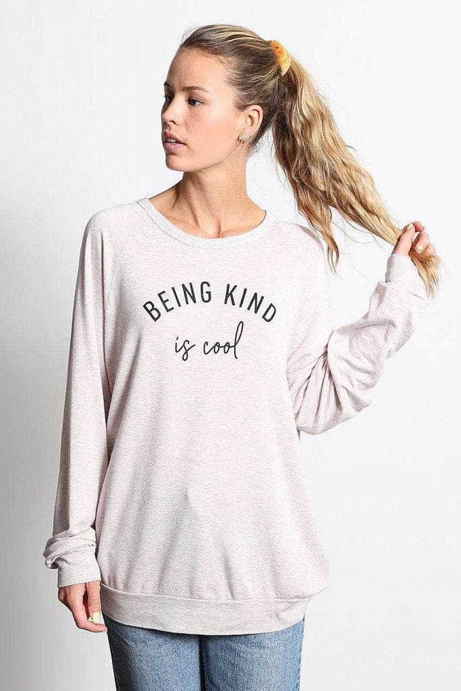 Long Sleeves good hYOUman | Being Kind Is Cool - The Dave Mauve