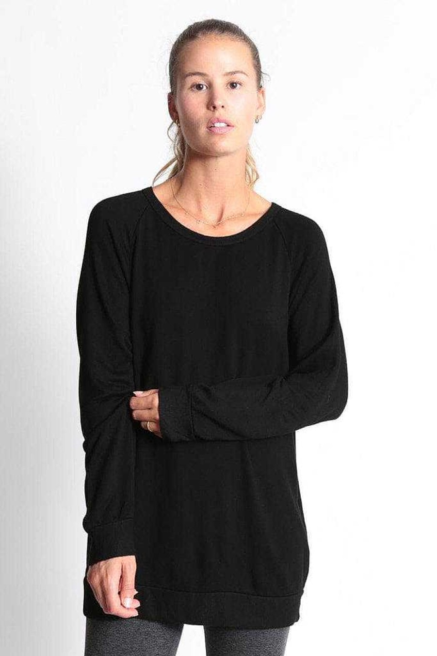 Basics good hYOUman | Perfect Everyday Sweatshirt - The Dave Black Sand