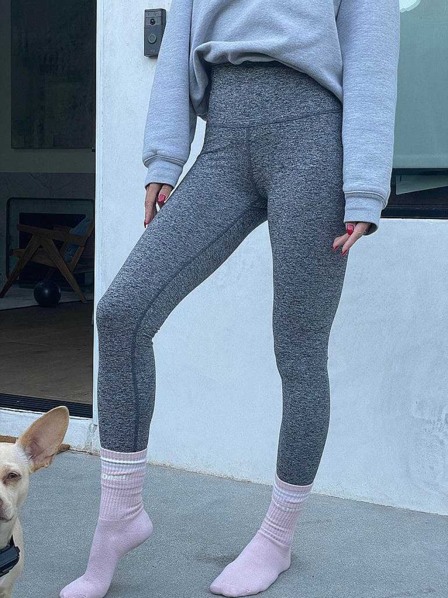 Bottoms good hYOUman | The Jaelynn High-Waist Athletic Legging - Heather Heather Grey