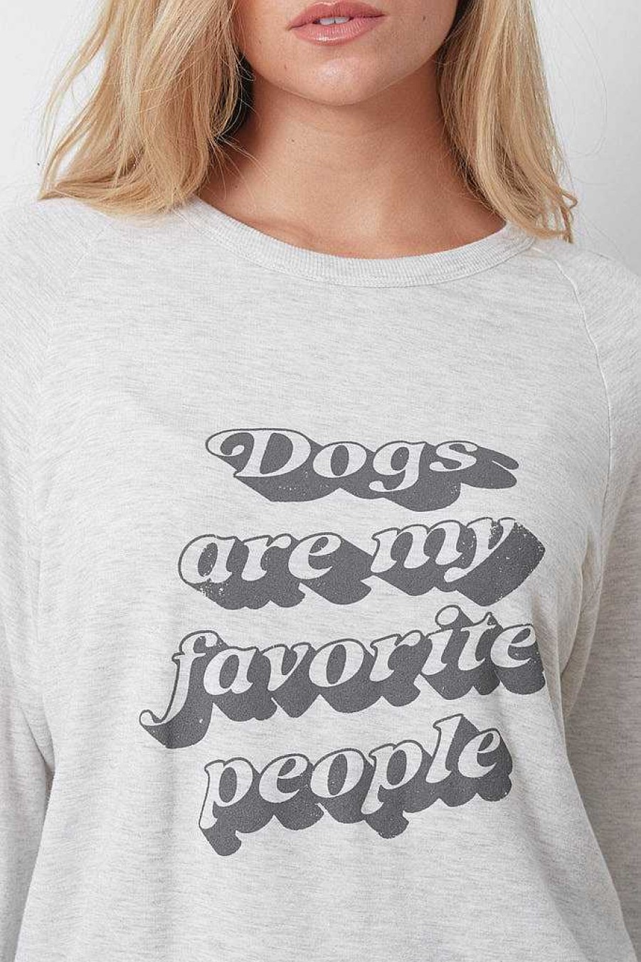 Long Sleeves good hYOUman | Dogs Are My Favorite People - The Dave Natural