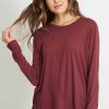 Basics good hYOUman | Classic Fit Long Sleeve - The Suzanne Crushed Berry