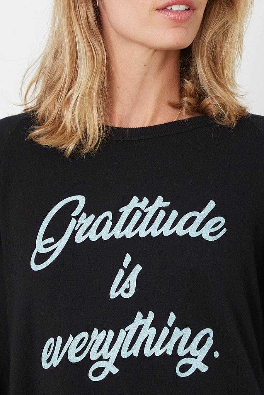 Long Sleeves good hYOUman | Gratitude Is Everything - The Dave Black Sand