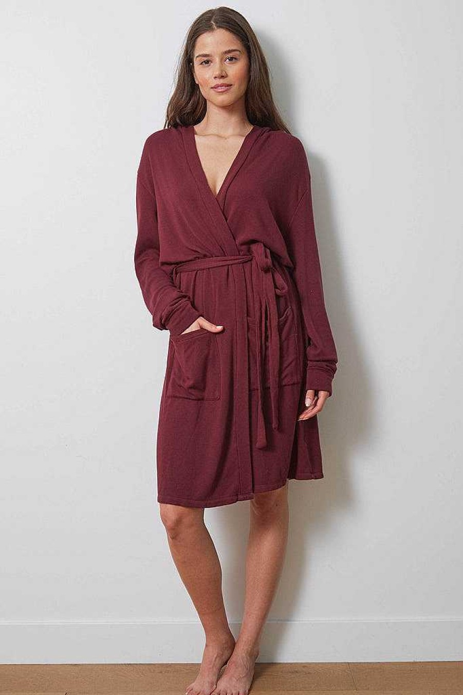 Long Sleeves good hYOUman | Cocktails! - The Jenny Robe Cranberry