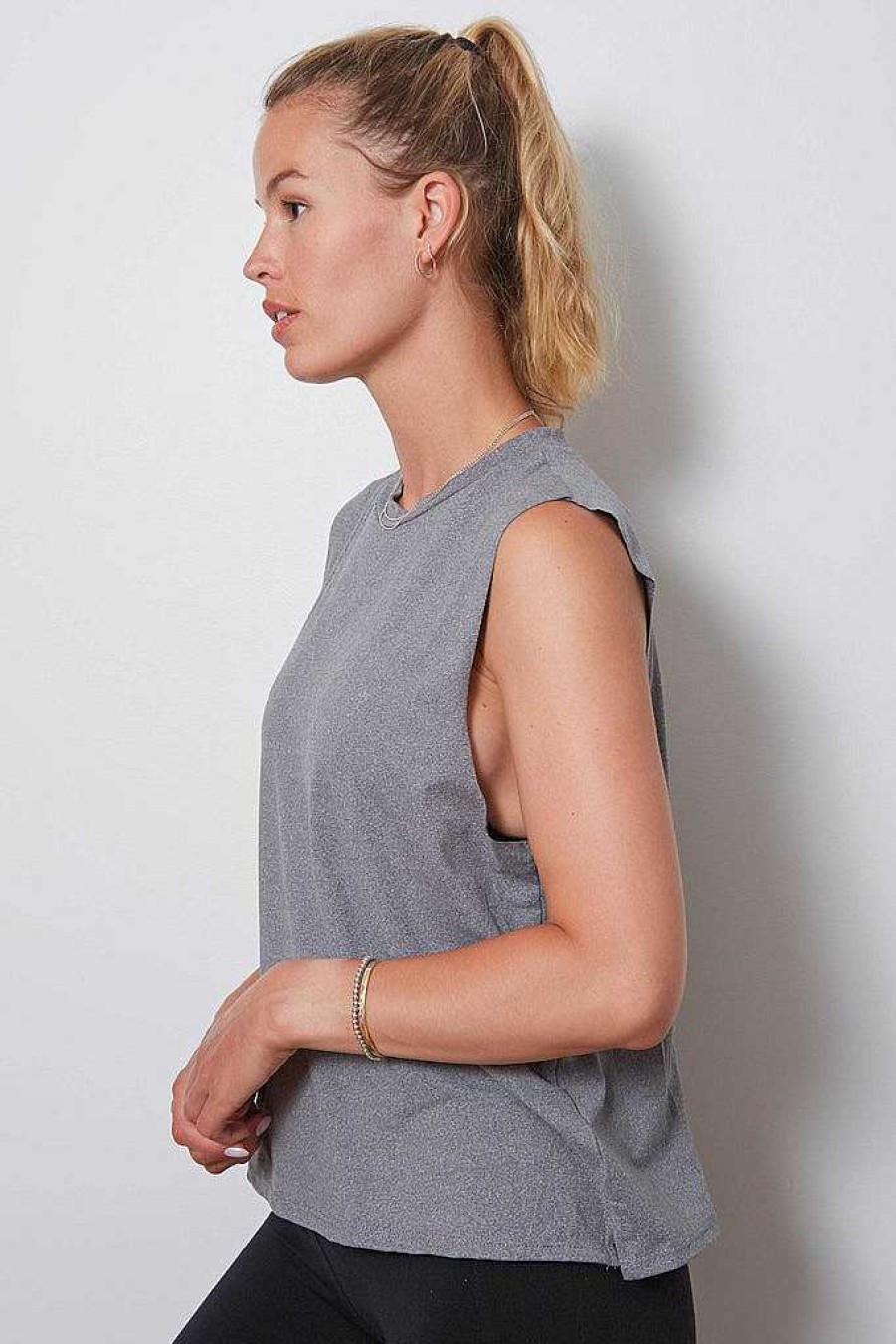 The Lili good hYOUman | The Lili Tank Heather Grey