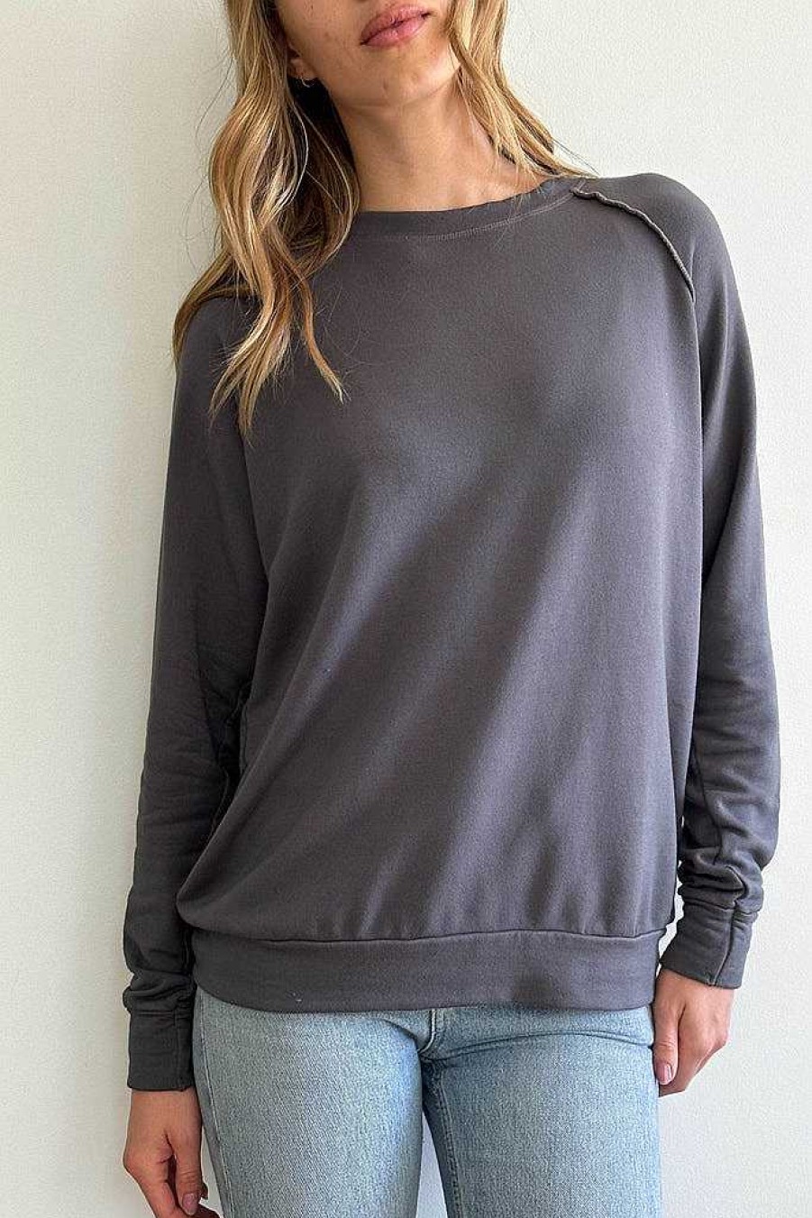 Long Sleeves good hYOUman | Everyday Basic - The Vita Perfect Charcoal