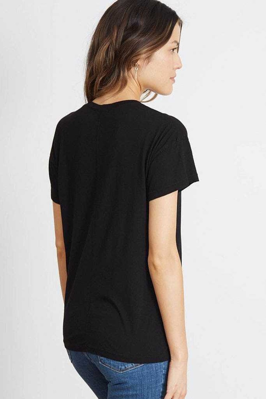 Basics good hYOUman | Classic Drop-Shoulder Tee - The Brice Black Sand