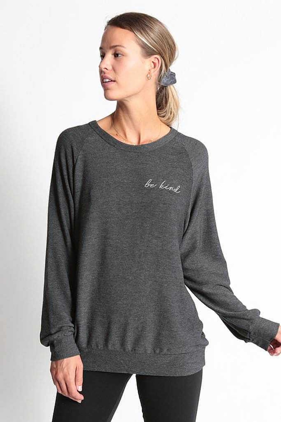 Long Sleeves good hYOUman | Be Kind - The Dave Black Sand